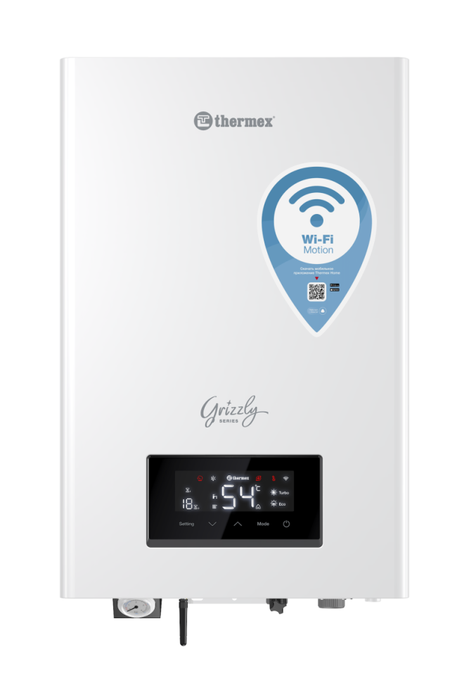 Котел электрический настенный с Wi-Fi THERMEX Grizzly 5-12 Wi-Fi ЭдЭБ01987 (511 001) Бойлеры