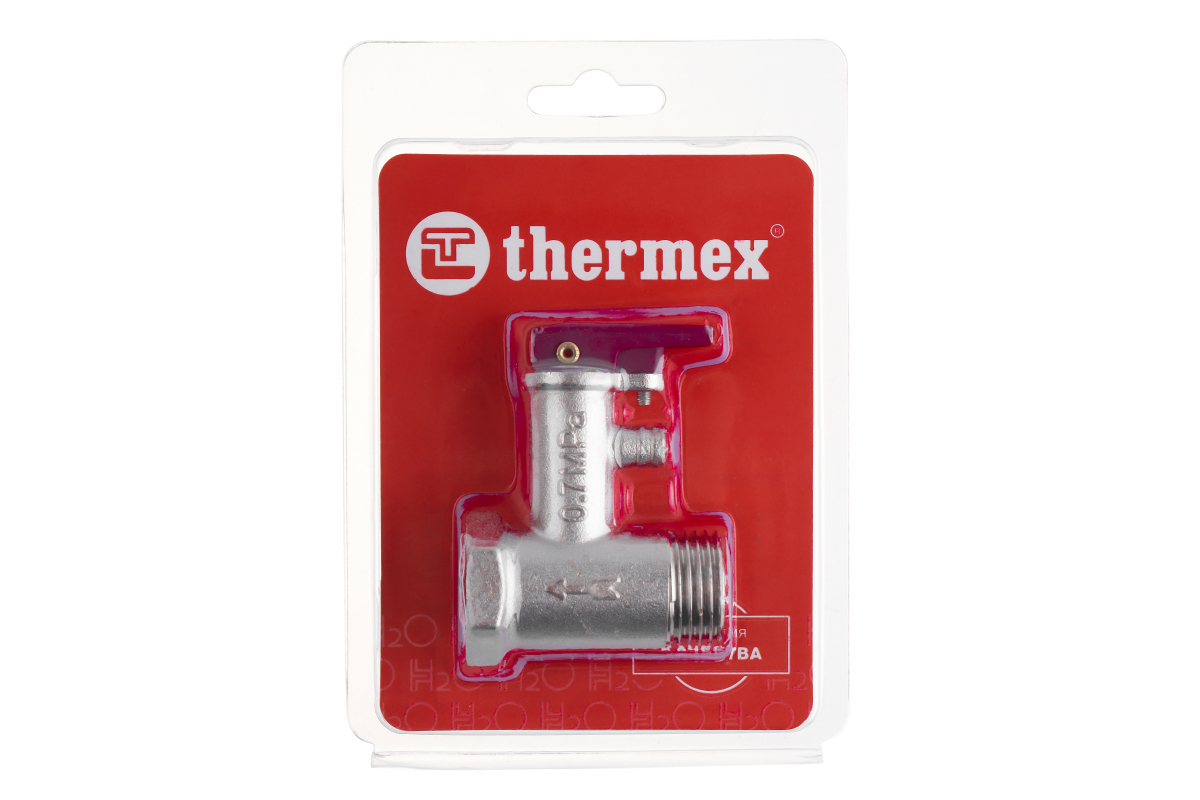 Клапан предохранительный 1/2", 7 бар, с ручкой (блистер) THERMEX 900 032 Клапаны и заслонки