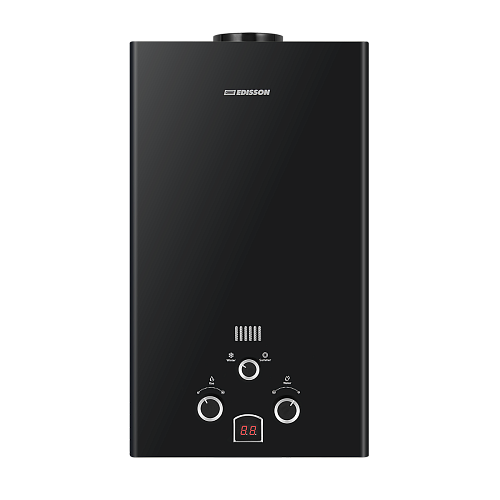 Водонагреватель проточный газовый THERMEX EDISSON E 20 D (Black) (361 507) Бойлеры